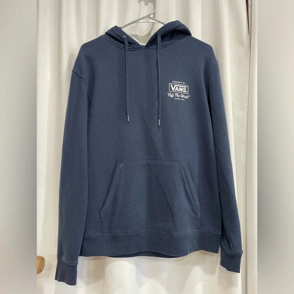 Vans Mens Sweatshirt Hoodie Maroon Size Small Blue - Picture 1 of 7
